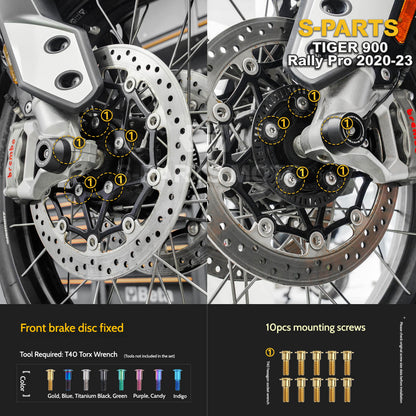 SPARTS Triumph Tiger 900 Rally Pro (2020–2023) Motorcycle Modified Titanium Alloy Bolts