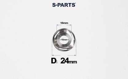 SPARTS M6/M8/M10 Titanium Rotor Washers – Electric & Motorcycle Upgrade