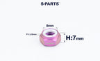 SPARTS Hex Nylon Lock Titanium Nuts – Motorcycle & Car Upgrade Fasteners