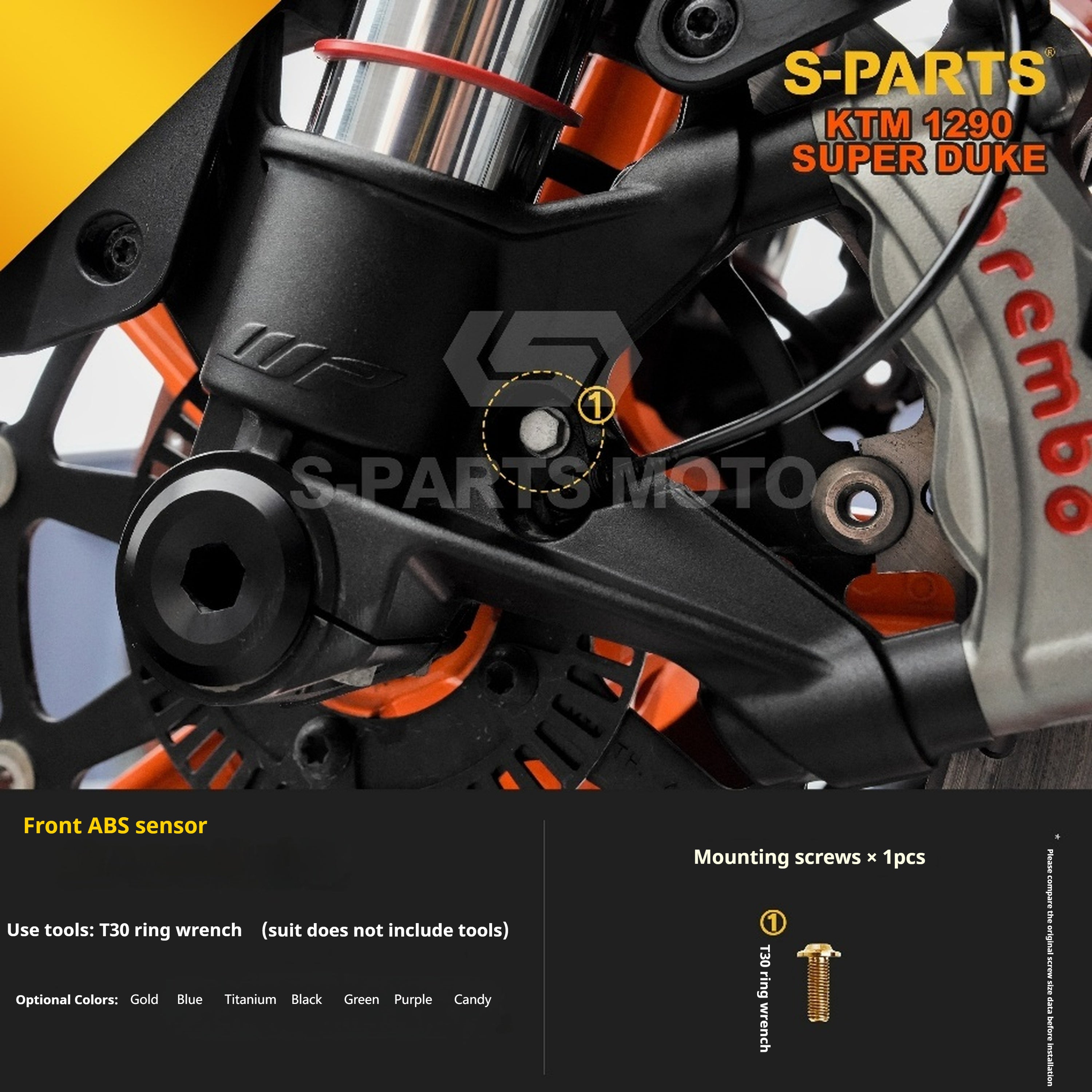 SPARTS KTM Super Duke 1290 · Full TC4 Titanium Bolt Kit｜Motorcycle Upgrade Set
