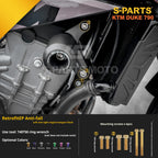 SPARTS TC4 Titanium Bolt Kit Compatible with KTM DUKE 790 – Full Motorcycle Fastener Upgrade