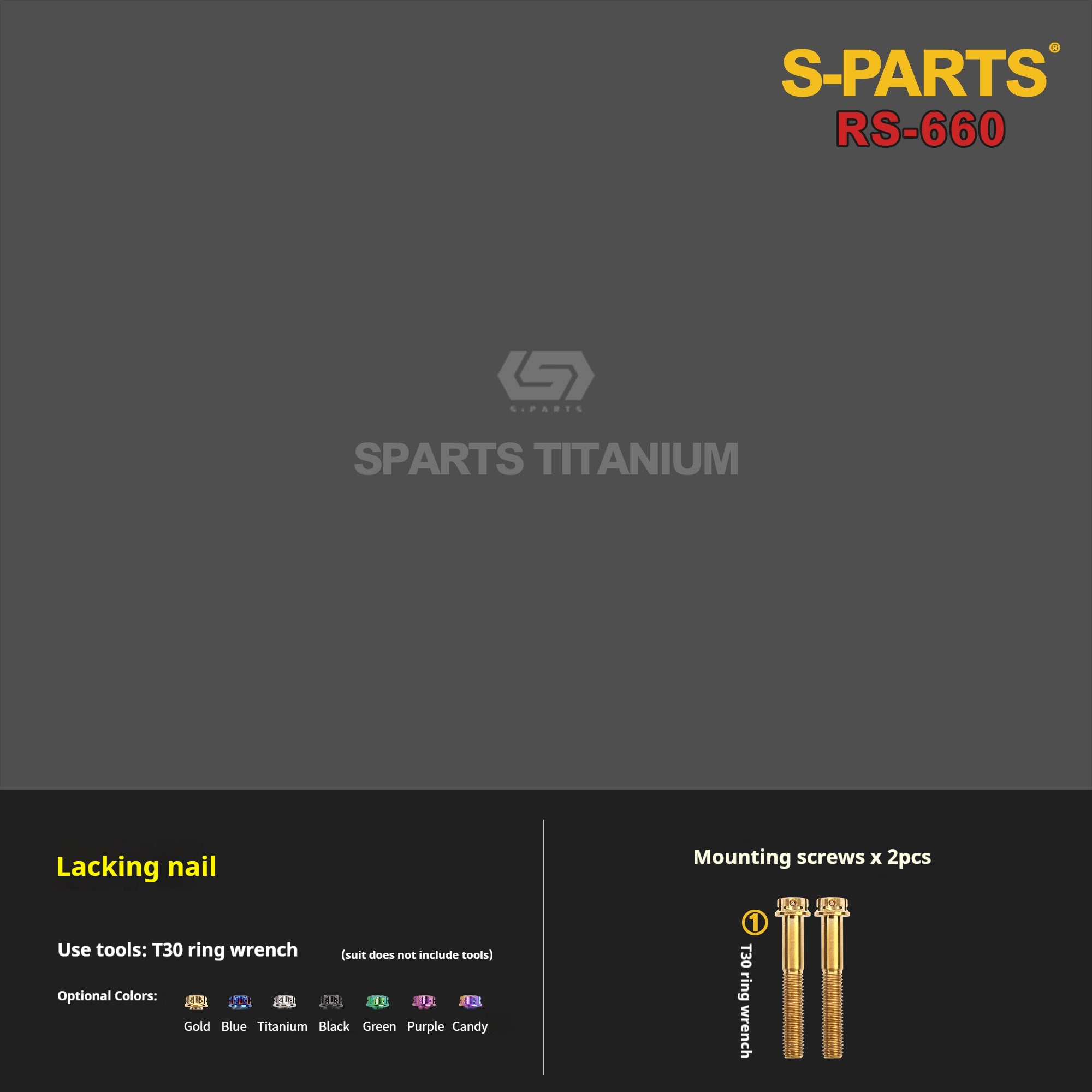 SPARTS Titanium Bolt Kit for Aprilia RS660 2021 – CNC Titanium Upgrade Kit