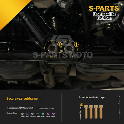 SPARTS Titanium Set Screws for Triumph Bonneville Bobber Motorcycle Modification