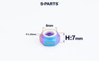 SPARTS Hex Nylon Lock Titanium Nuts – Motorcycle & Car Upgrade Fasteners
