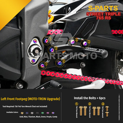 SPARTS Titanium Bolts for Triumph Street Triple 765 RS – Body & Controls Upgrade Fasteners