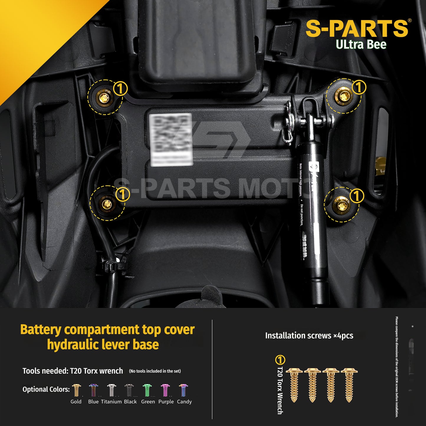SPARTS Titanium Bolt Kit for Ultra Bee | Full Motorcycle Upgrade Set