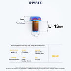 S-PARTS TC4 Titanium Mirror Plug Bolt M8 M10 RH/LH for Motorcycle