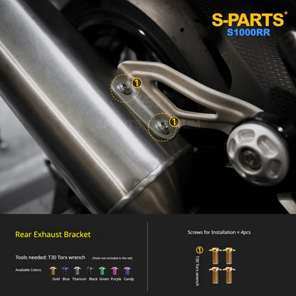 SPARTS Titanium Chassis Bolt Kit Brake Disc Caliper Sprocket Screws for BMW S1000RR