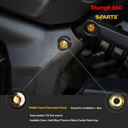 SPARTS Titanium Fastener Bolts for Triumph Trident 660 Motorcycle Modification