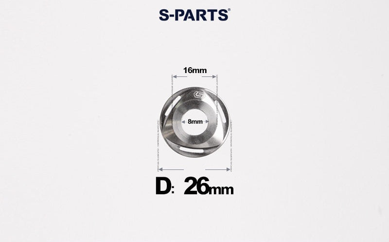 SPARTS M6/M8/M10 Titanium Rotor Washers – Electric & Motorcycle Upgrade