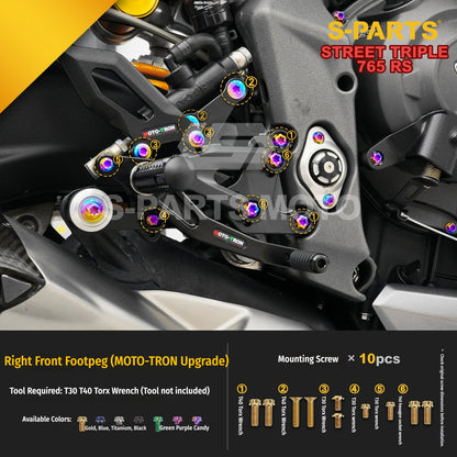 SPARTS Titanium Bolts for Triumph Street Triple 765 RS – Body & Controls Upgrade Fasteners