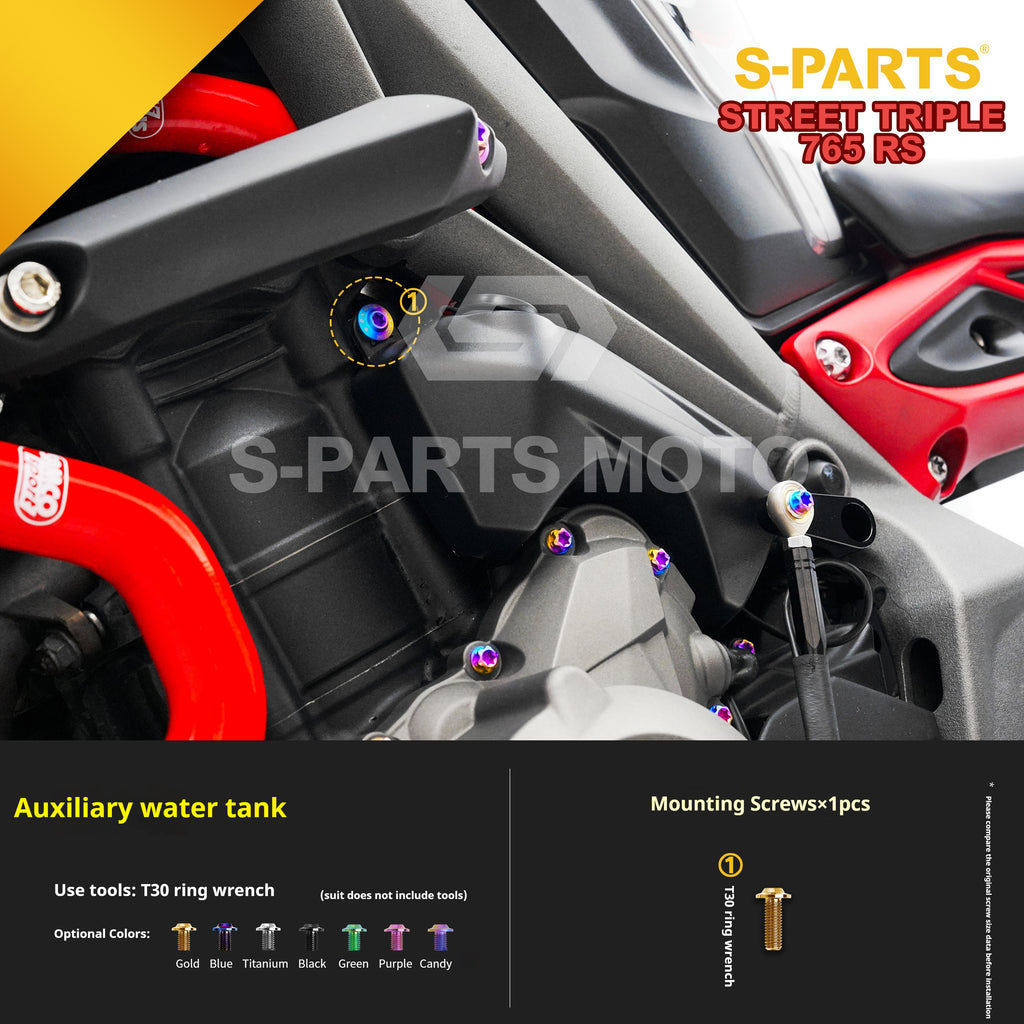 SPARTS Titanium Screw Set for Triumph Street Triple RS –CNC Titanium Upgrade Kit