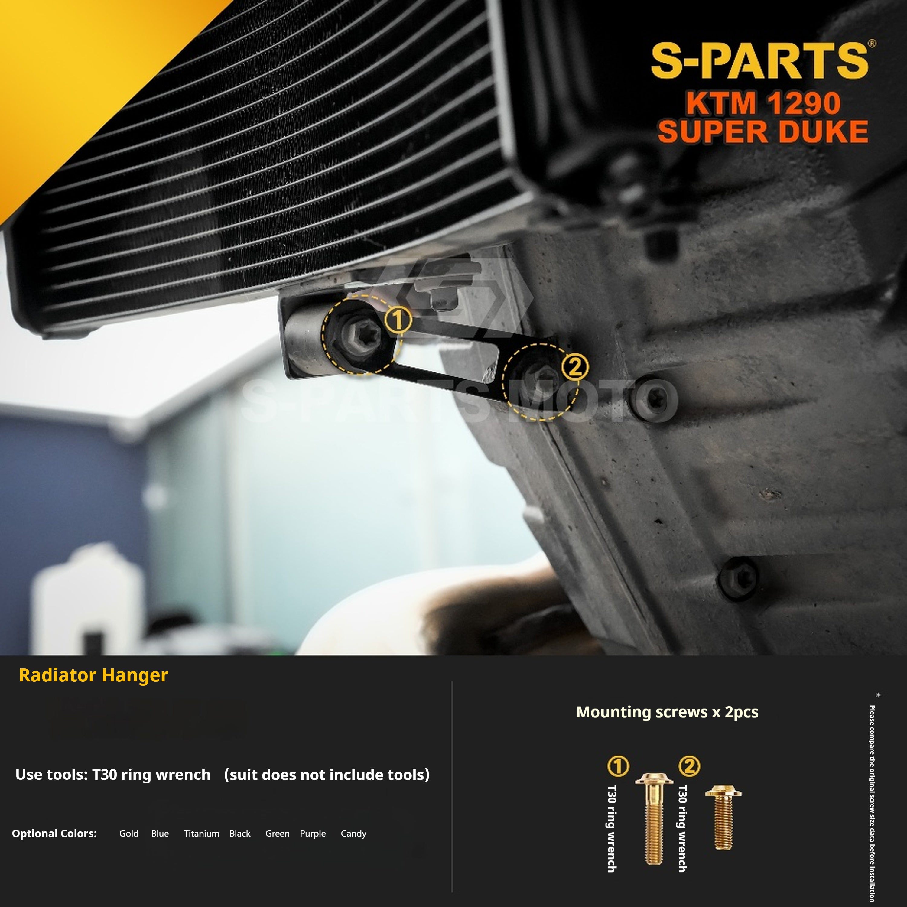 SPARTS KTM Super Duke 1290 · Full TC4 Titanium Bolt Kit｜Motorcycle Upgrade Set