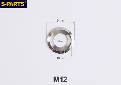 SPARTS A3 Titanium Washer Set M5 / M6 / M8 / M10 / M12 – TC4 Titanium Locking Washers for Motorcycle & E-Bike