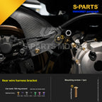 SPARTS Titanium Bolt Kit for 2021 Yamaha XMAX 300 Motorcycle Upgrade