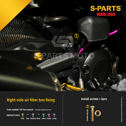 SPARTS Titanium Bolt Kit for Honda Forza NSS350 – Motorcycle Upgrade Fasteners