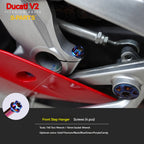 S-PARTS  Compatible with / Suitable for Ducati DUCATI V2 Full Titanium Bolt Kit