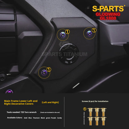 SPARTS Titanium Bolt Kit | Titanium for Honda Gold Wing GL1800 Motorcycle