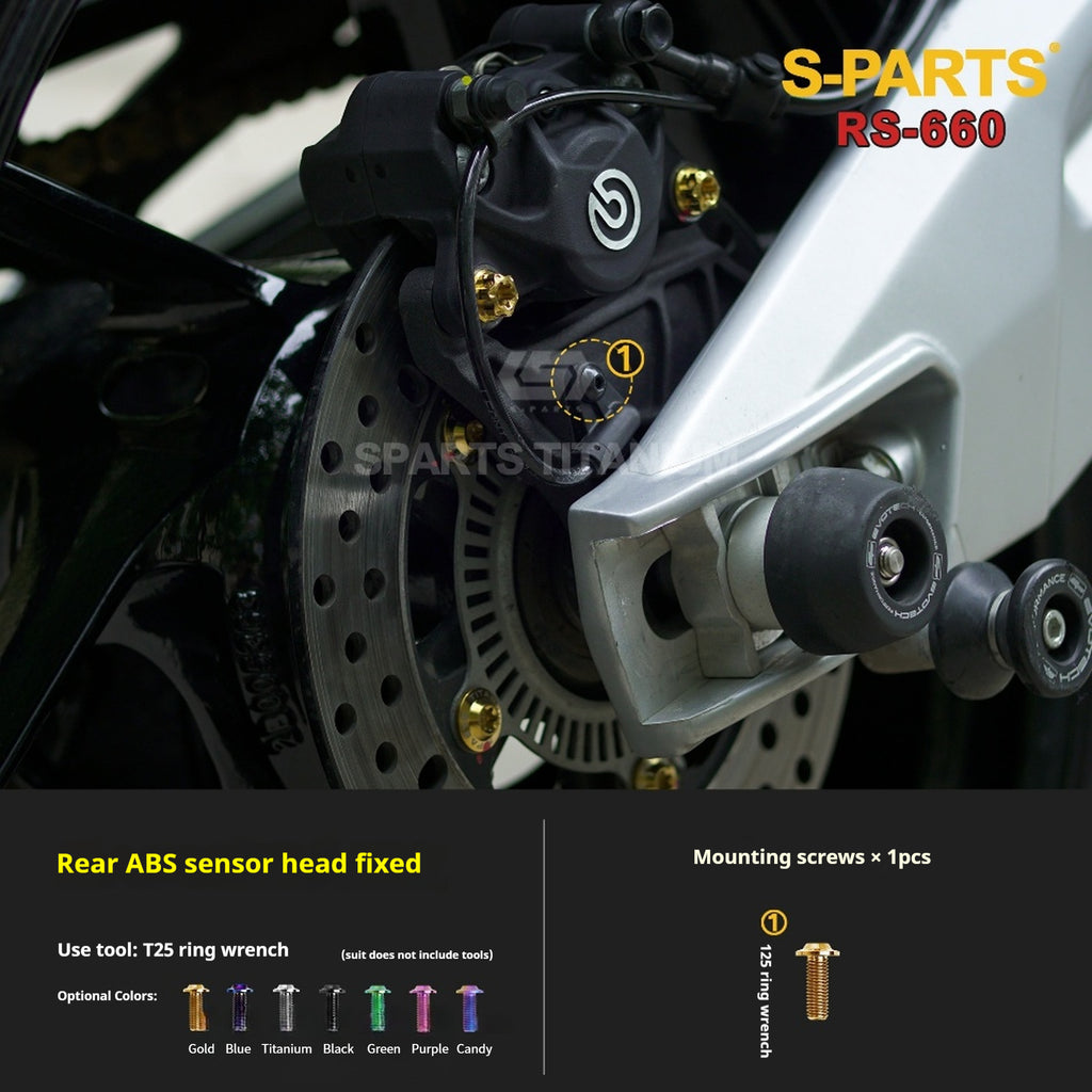 SPARTS Titanium Bolt Kit for Aprilia RS660 2021 – Custom Candy Color & CNC Titanium Upgrade Kit