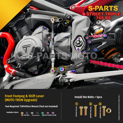 SPARTS Titanium Bolts for Triumph Street Triple 765 RS – Body & Controls Upgrade Fasteners