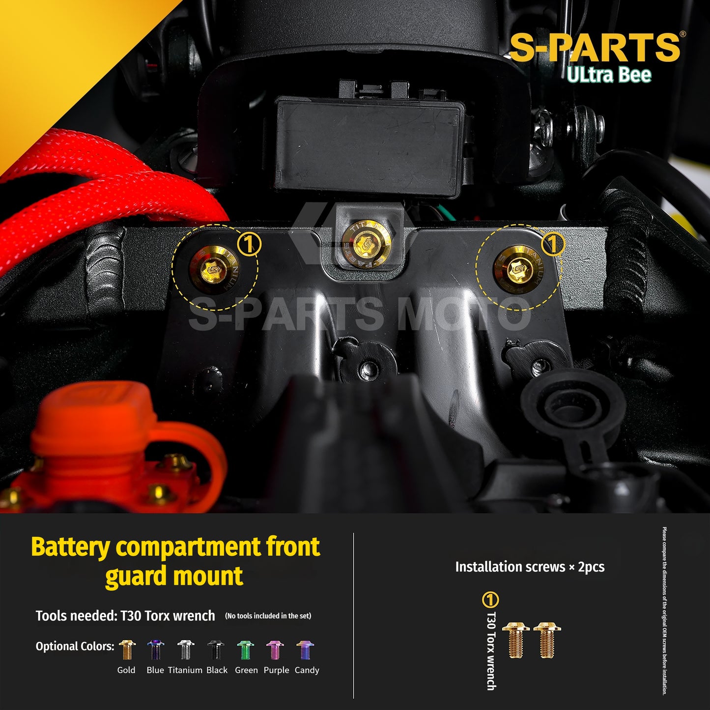 SPARTS Titanium Bolt Kit for Ultra Bee | Full Motorcycle Upgrade Set