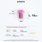 S-PARTS TC4 Titanium Mirror Plug Bolt M8 M10 RH/LH for Motorcycle