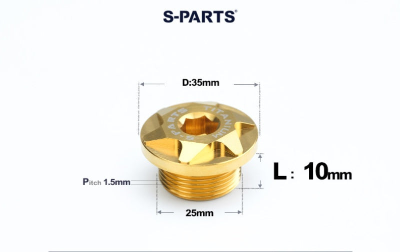 SPARTS Titanium Motorcycle Oil Filler Cap M19 M20 M24 M25 M33 Modified Engine Oil Screw Plug