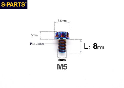 SPARTS M5 Titanium Bolt A3 Series – Motorcycle & E-Bike Upgrade Screws