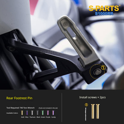 SPARTS Titanium Chassis Bolt Kit Brake Disc Caliper Sprocket Screws for BMW S1000RR