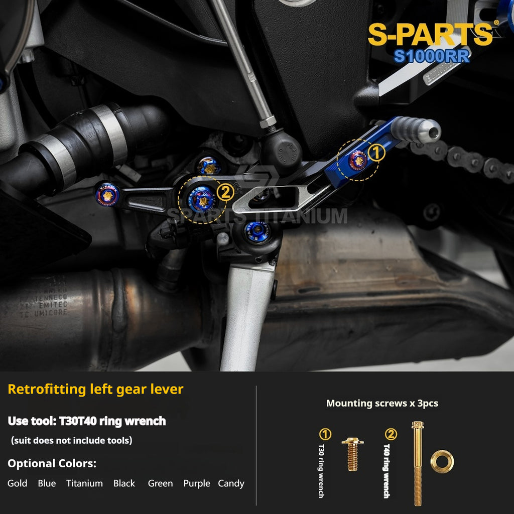 SPARTS TC4 Titanium Bolt Kit Compatible with BMW S1000RR — Full Motorcycle Upgrade Fastener Set