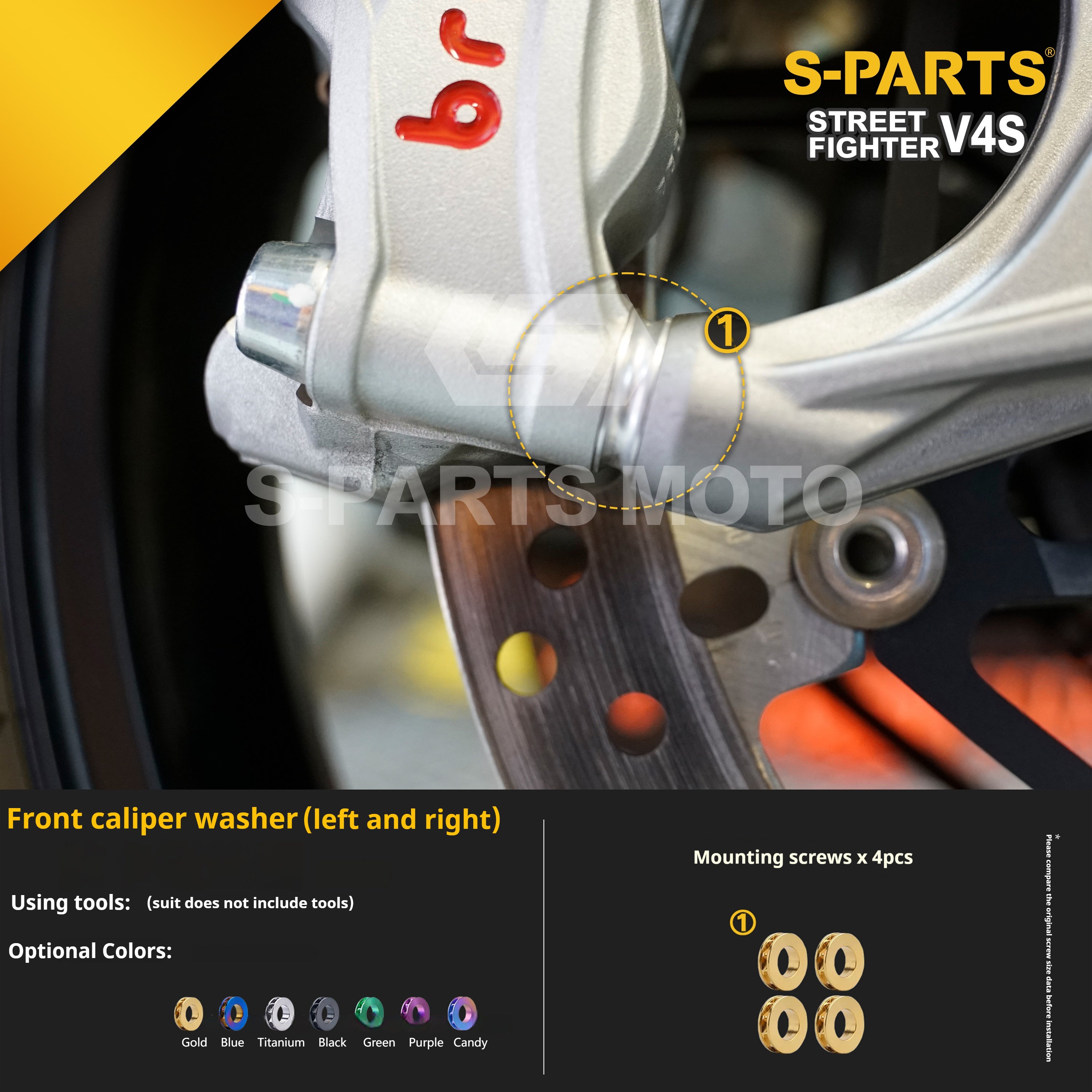 SPARTS Titanium Bolt Kit for Ducati Streetfighter V4S