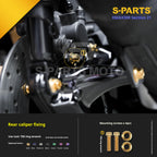 SPARTS Titanium Bolt Kit for 2021 Yamaha XMAX 300 Motorcycle Upgrade