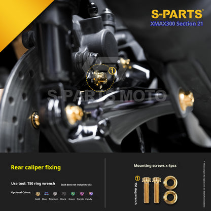 SPARTS 2021 XMAX300 YAMAHA Motorcycle Modified Titanium Alloy Bolts Screws