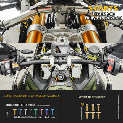 SPARTS Triumph Tiger 900 Rally Pro (2020–2023) Motorcycle Modified Titanium Alloy Bolts