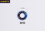 S-PARTS M8 / M10 / M12 / M14 TC4 Titanium Flat Washers for E-Bikes, Motorcycles & Bicycles