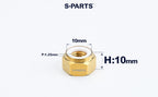 SPARTS Hex Nylon Lock Titanium Nuts – Motorcycle & Car Upgrade Fasteners