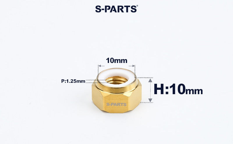 SPARTS Hex Nylon Lock Titanium Nuts – Motorcycle & Car Upgrade Fasteners