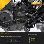 SPARTS TC4 Titanium Bolt Kit Compatible with KTM DUKE 790 – Full Motorcycle Fastener Upgrade