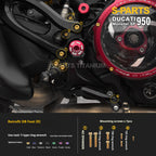 SPARTS Titanium Bolt Kit for Ducati New Monster SP 950 – CNC Titanium Upgrade Kit