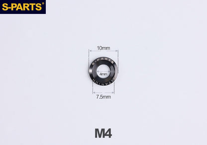SPARTS A3 Titanium Washer Set M5 / M6 / M8 / M10 / M12 – TC4 Titanium Locking Washers for Motorcycle & E-Bike