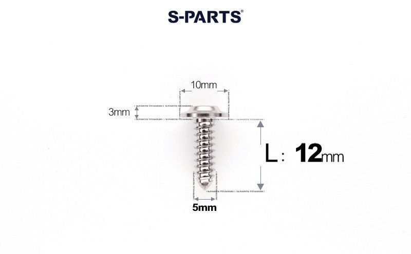 SPARTS Button Head M5×L10-35 Titanium Screws Self-Tapping Bolt