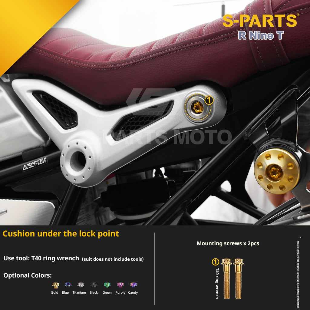 SPARTS BMW RnineT Titanium Alloy Motorcycle Bolt Upgrade Kit