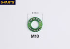 S-PARTS M8 / M10 / M12 / M14 TC4 Titanium Flat Washers for E-Bikes, Motorcycles & Bicycles