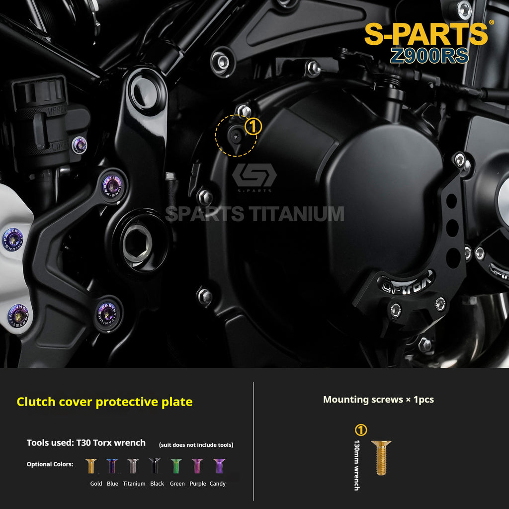 SPARTS Titanium Screw Set for Kawasaki Z900RS – Motorcycle Upgrade Kit