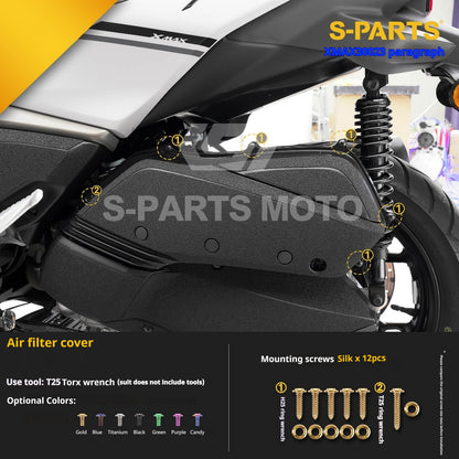 SPARTS Titanium Bolt Set for 2023 XMAX300 | Yamaha Motorcycle Titanium Bolt Upgrade