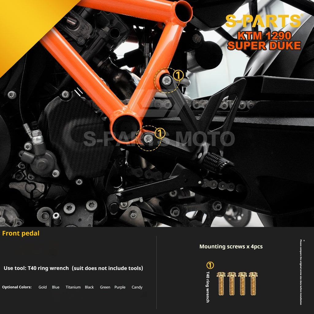 SPARTS KTM Super Duke 1290 · Full TC4 Titanium Bolt Kit｜Motorcycle Upgrade Set