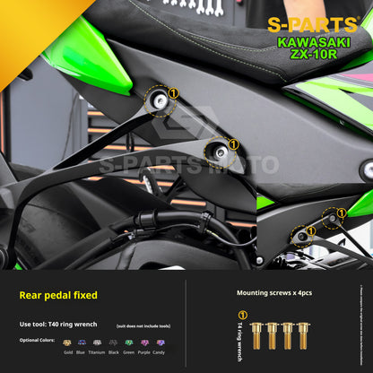SPARTS 2023 Kawasaki ZX-10R Titanium Bolt Kit for Motorcycle/Electric Vehicle Modification