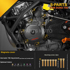 SPARTS TC4 Titanium Bolt Kit Compatible with KTM DUKE 790 – Full Motorcycle Fastener Upgrade