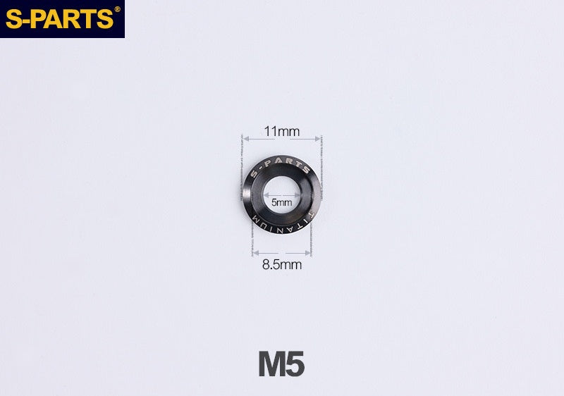 SPARTS A3 Titanium Washer Set M5 / M6 / M8 / M10 / M12 – TC4 Titanium Locking Washers for Motorcycle & E-Bike