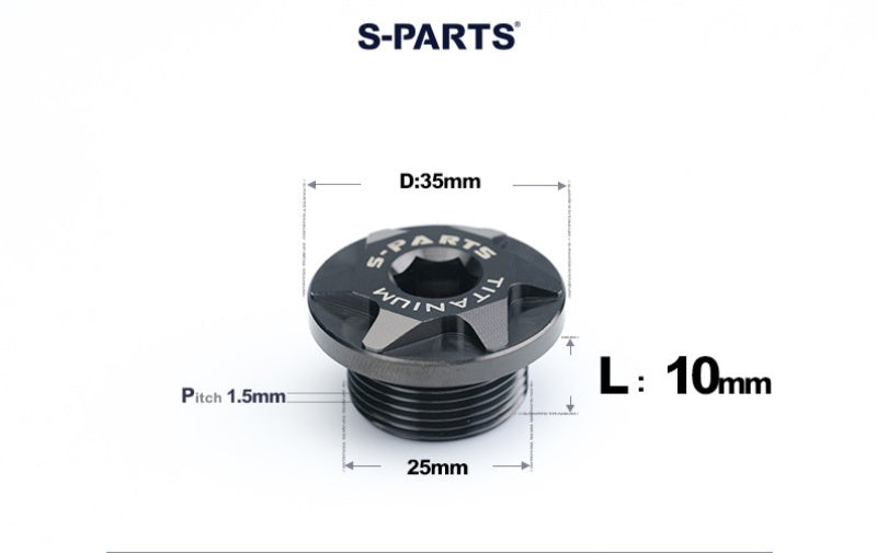 SPARTS Titanium Motorcycle Oil Filler Cap M19 M20 M24 M25 M33 Modified Engine Oil Screw Plug